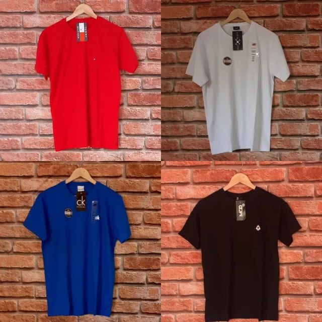 CAMISETAS MASCULINAS BÁSICAS ( VAREJO 5 POR 120$ OU 4 POR 100$) ATACADO APARTIR DE 20$ - Foto 3