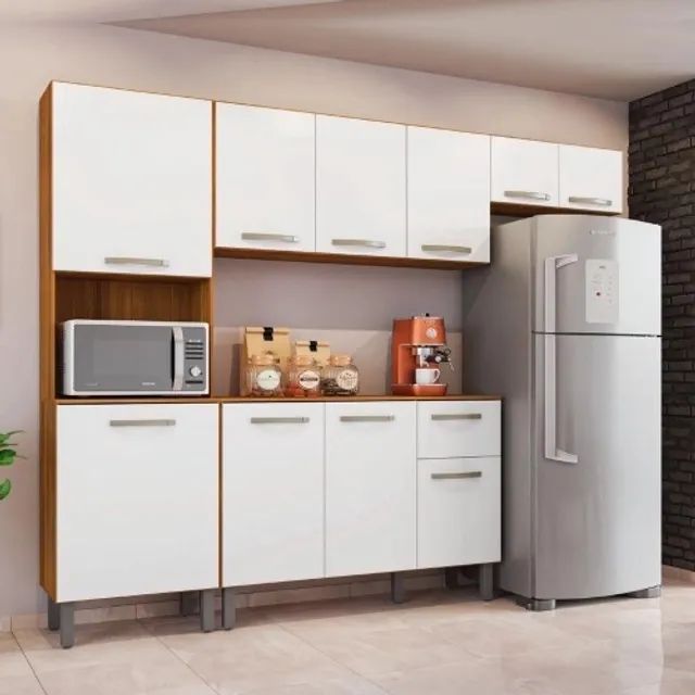 Armário Cozinha Modulado Fiorello 4 peças r76