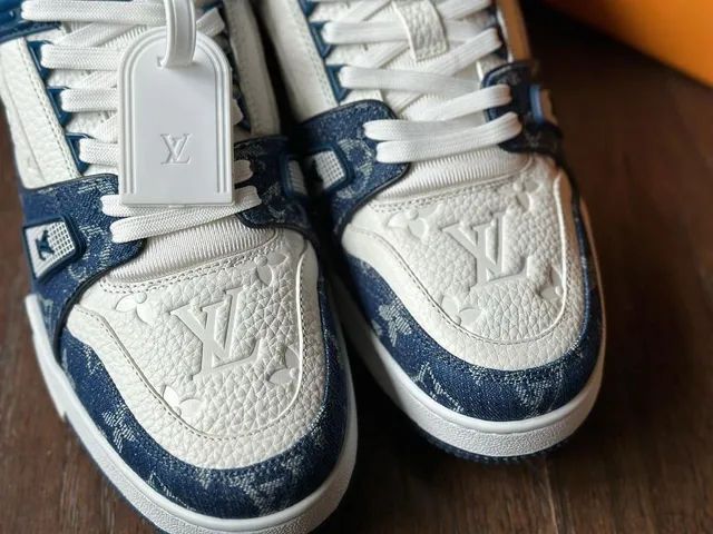 Louis Vuitton Trainer Blue Denim  - Foto 3