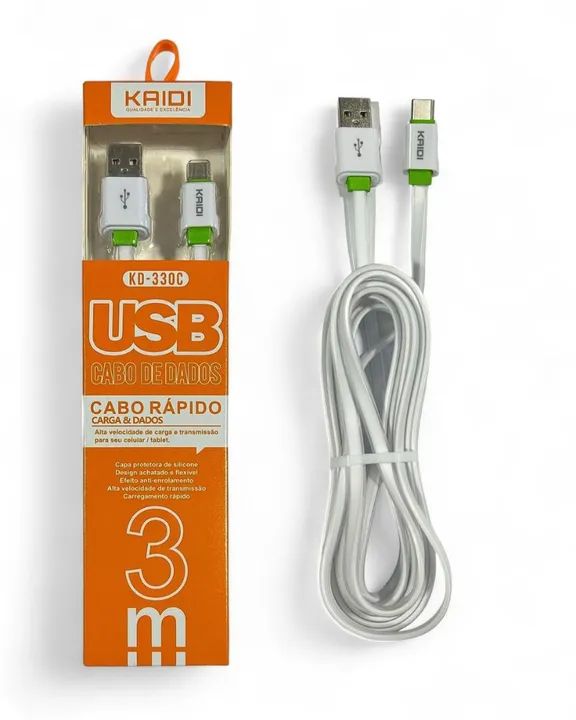 Cabo de Dados 3 Metros Para Android e IOS