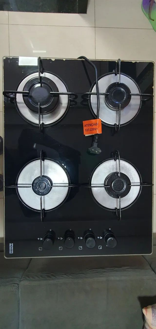 Cooktop 4 bocas elétrico 127220 Utensílios Para Cozinha Santa