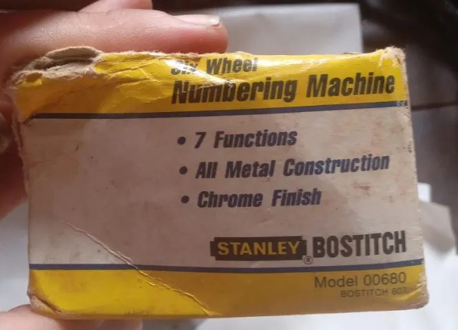 Stanley Bostitch Sequential Automatic Numbering Stamp, Model 0680, 6 Digits64276652898178125