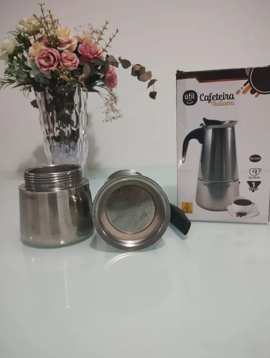 Cafeteira Italiana Aço inox - Foto 3