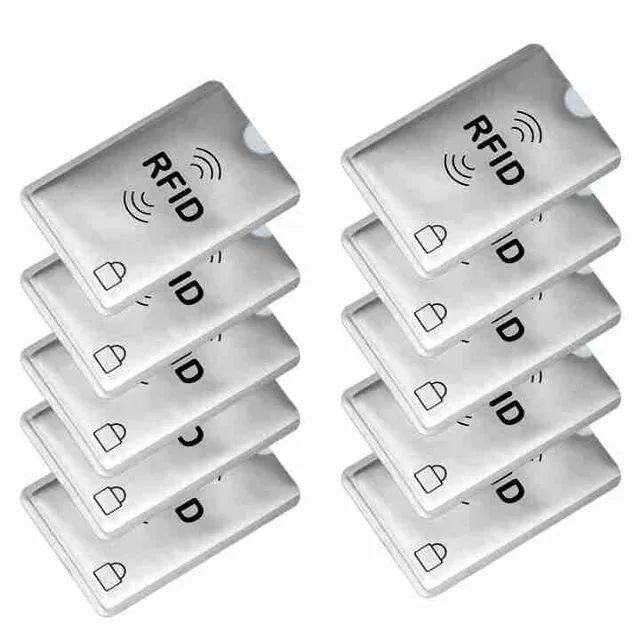  Anti Rfid Carteira Bloqueio Leitor De Banco Caso Do Cartão De Crédito Id Titular - Foto 3