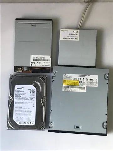 Kit 4 Acessórios Desktop : Leitor DVD, Disquete, Cartões e HD 160 