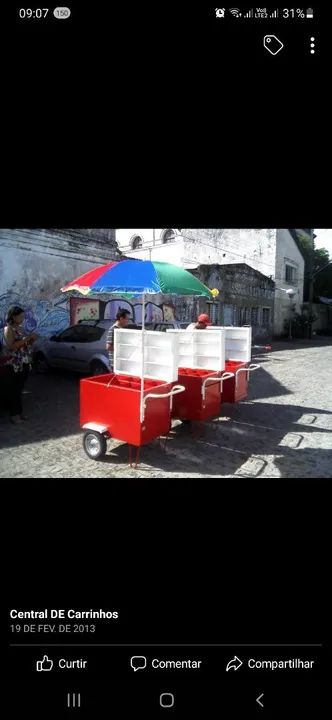 CARROÇA BOMBONIERE COM CAIXA TÉRMICA  - Foto 5