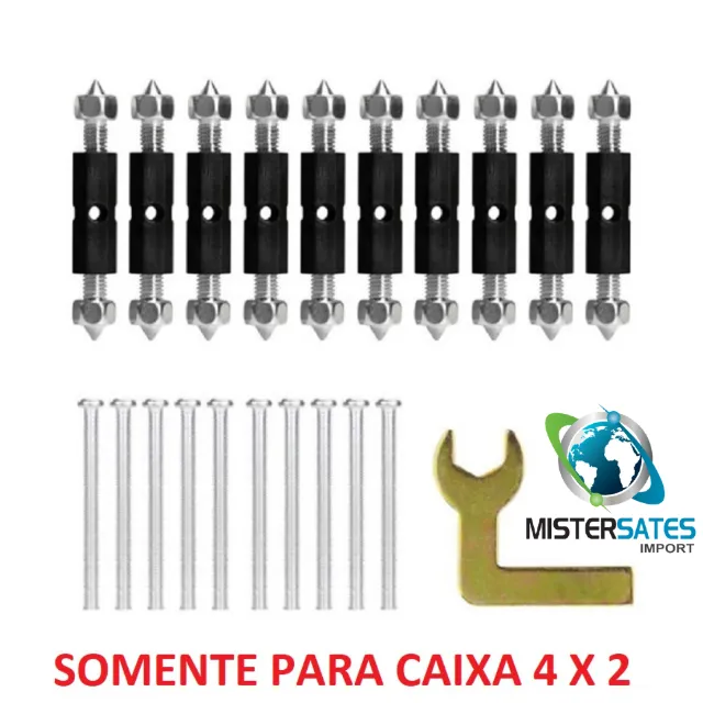 Kit 10 Unidades Reparo De Abas P/ Caixa De Luz 4x2 - COD 1164