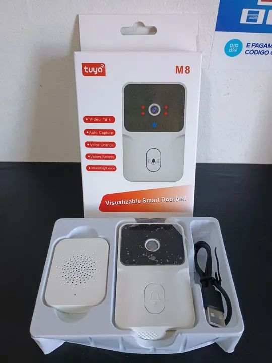 Campainha inteligente Wi-Fi com monitoramento pelo celular/ MEGA OFERTA  - Foto 3