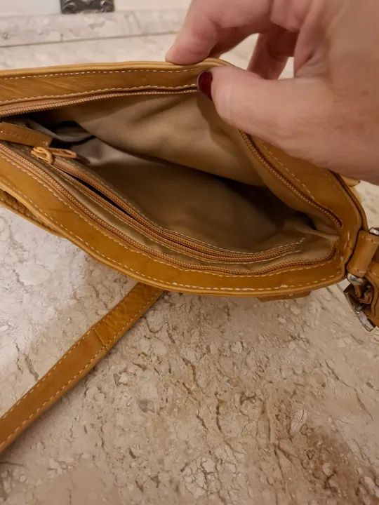 Bolsa couro legítimo EUA - Foto 3