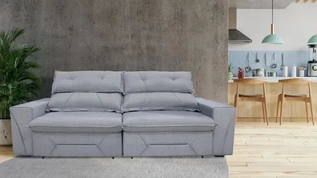Sofá retrátil e reclinável Dallaman - Bônus R$ 300.00! - Foto 4