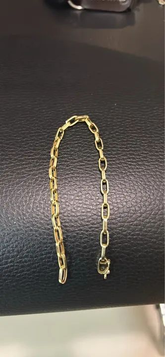Pulseira maciça 10g de Ouro 18k - 21 centímetros  - Foto 2