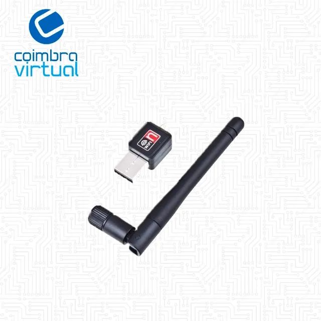 Adaptador Wireless USB 2.0 802.IIN 150 Mbps com Antena Loja Coimbra Computadores Entrega - Foto 2