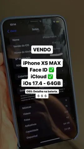 iPhone XS Max 64GB - Dourado