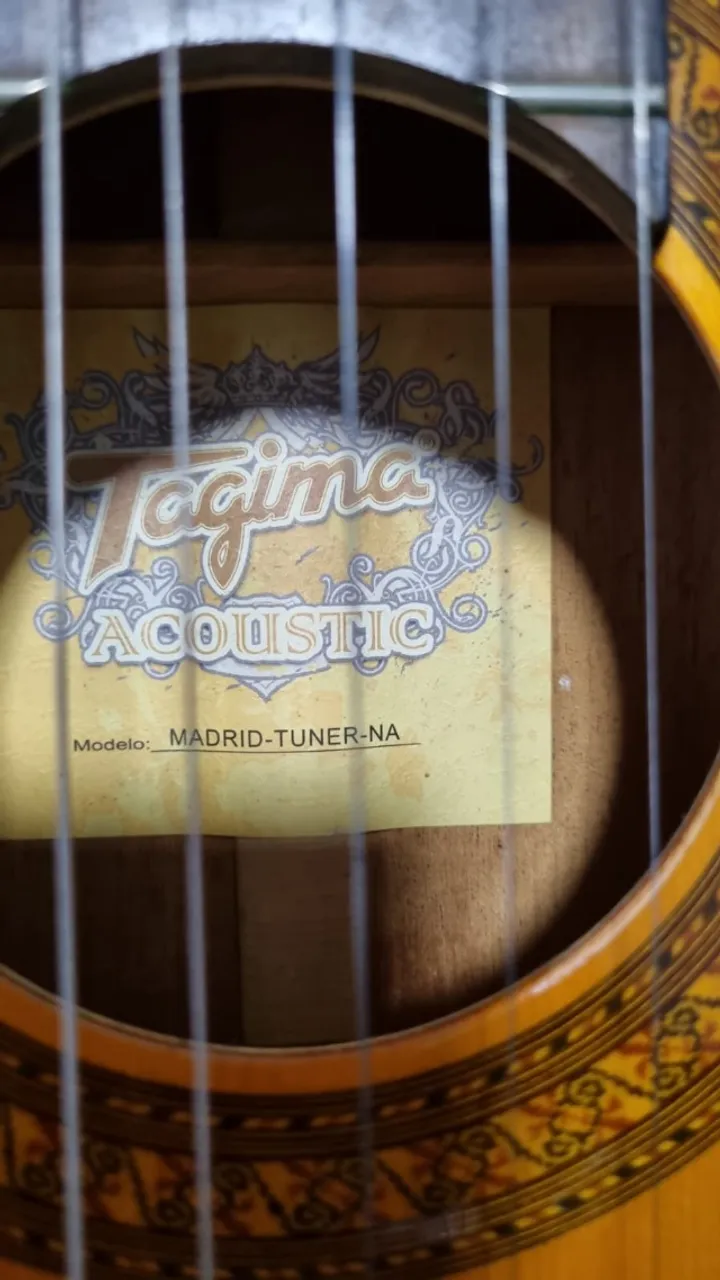 Violão Eletrico Flat Tagima Acoustic Madrid - Tuner - NA 