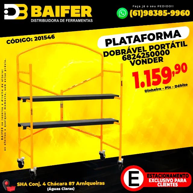 Plataforma Dobrável Portátil 6824250000 Vonder