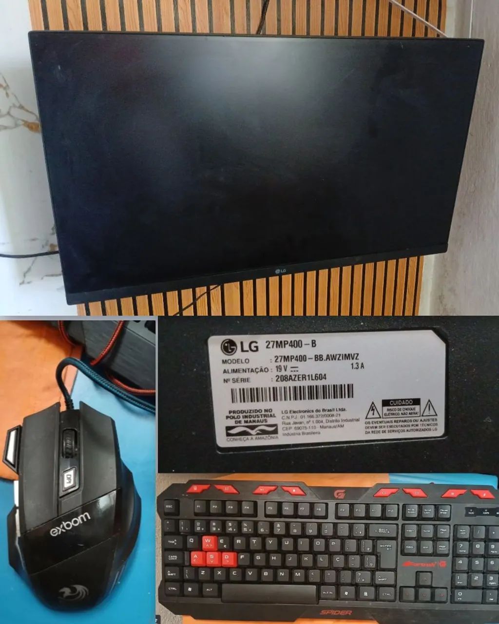 Monitor LG 27 " com acessórios64396504747393122