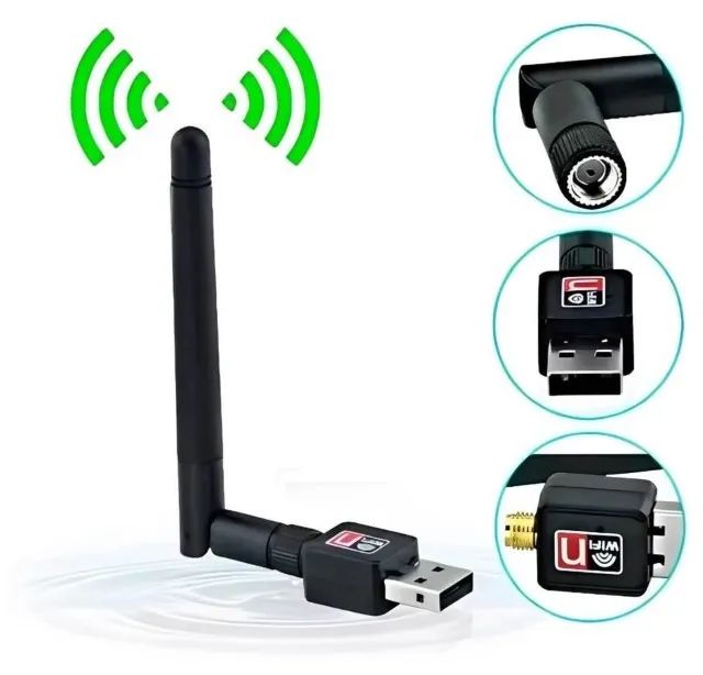 Adaptador Receptor Wireless Usb Wifi 150mbps Pc E Notebook