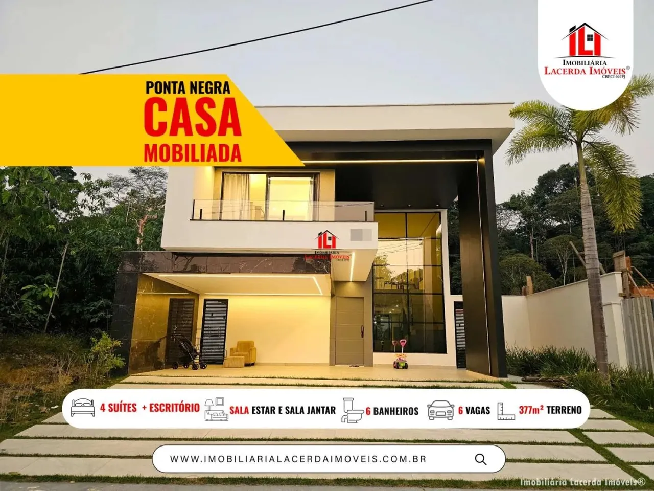 Casa em Condomínio para Venda em Manaus, Ponta Negra, 4 dormitórios, 4 suítes, 6 banheiros
