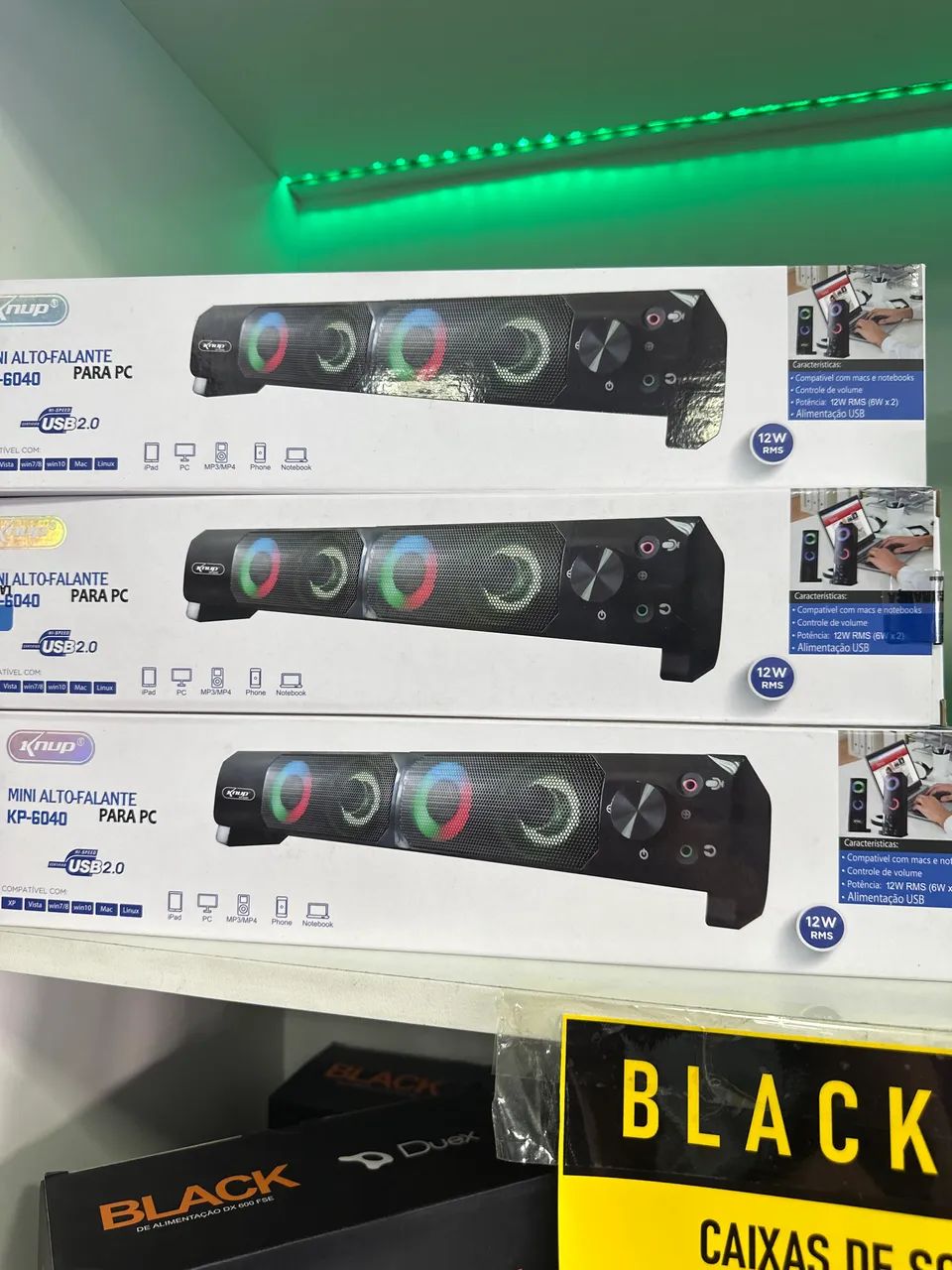Caixa de som Gamer para computador KP-6040 