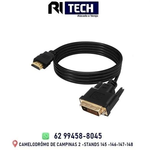 Cabo HDMI para DVI 24+1 Pinos 1,5M