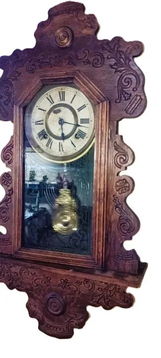 ANTIGO RELÓGIO DE PAREDE ANSONIA CLOCK - Foto 3