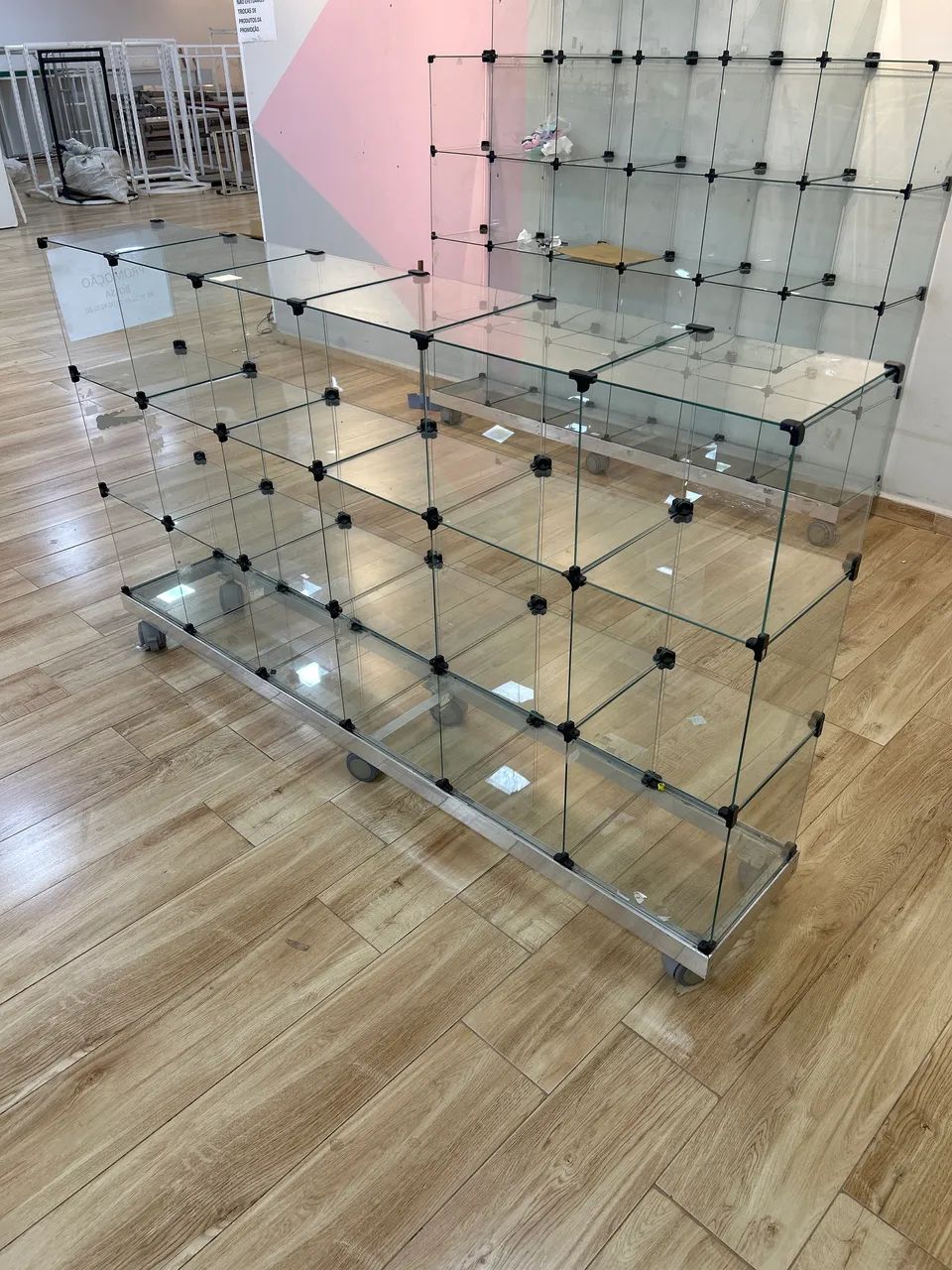 Glass Display Case with Base64313448235265123