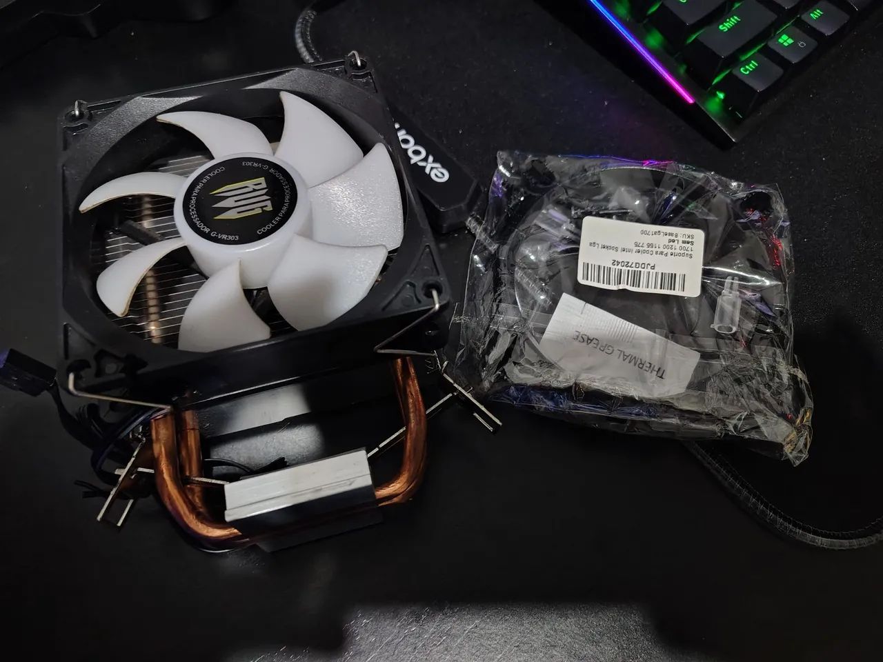 Placa mãe DDR3 com processador i7 3770 com 16 RAM e alto cooler RGB  - Foto 2