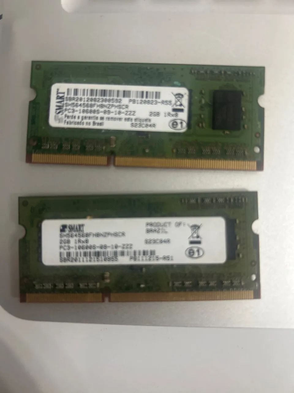 Memória ram 2gb ddr3 pc3 notebook 40 as duas 