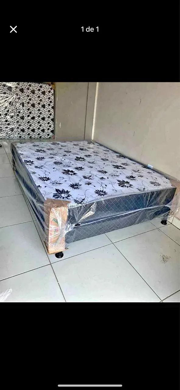 Cama box casal confortável e elegante 