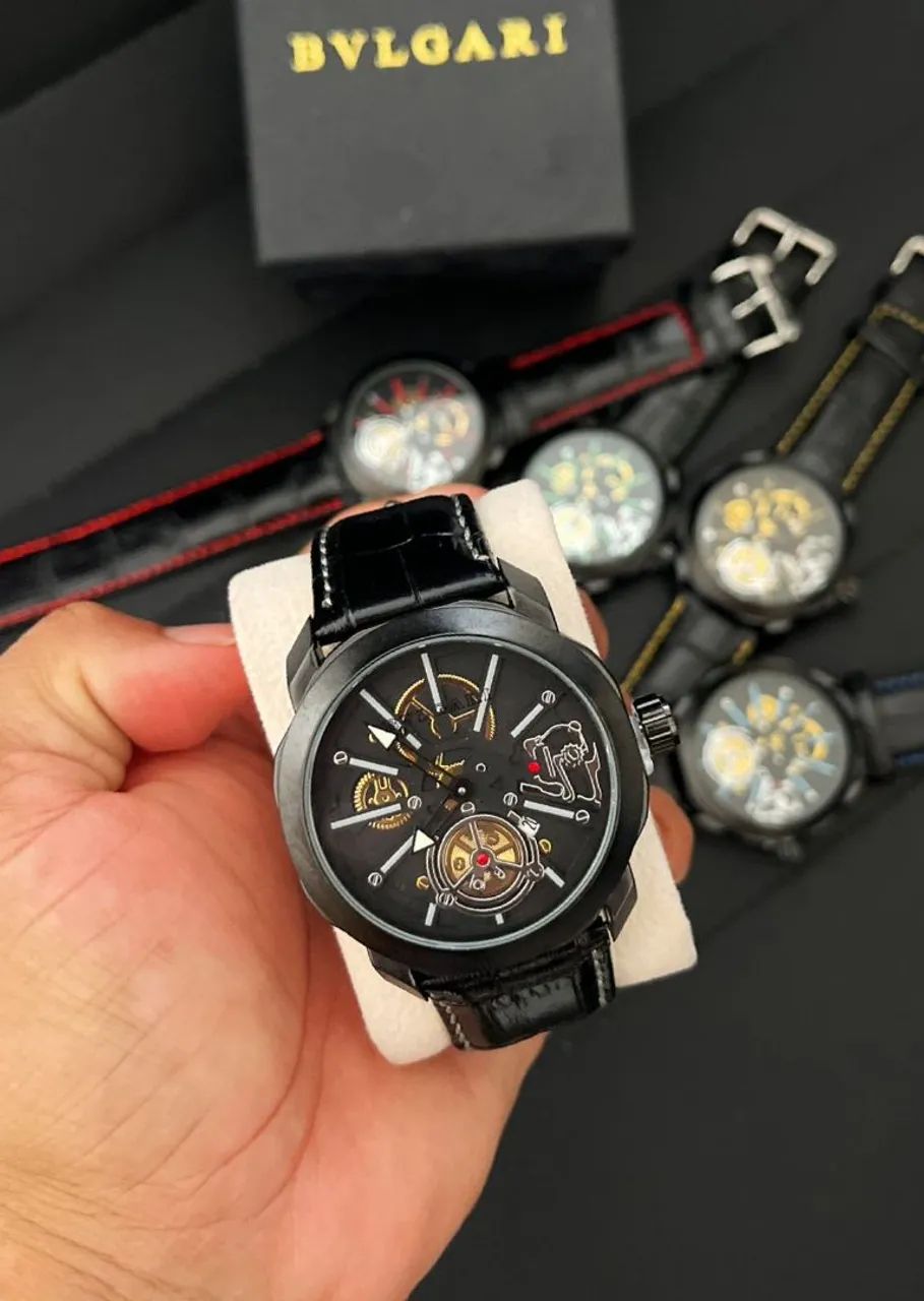 Relógio Bvlgari Skeleton, várias cores disponíveis  - Foto 5