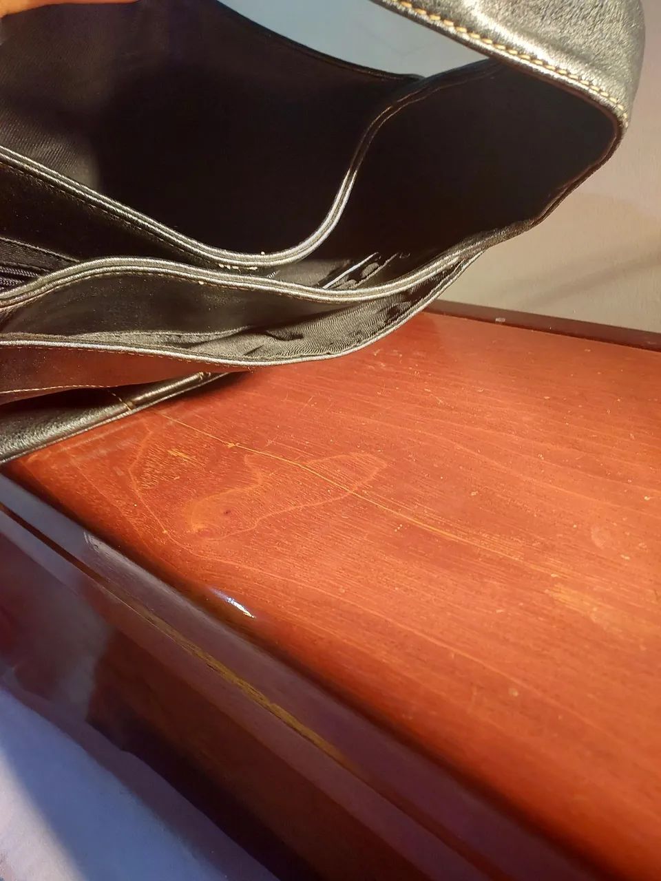 Bolsa de Ombro Elegante em Couro Sintético - Foto 3