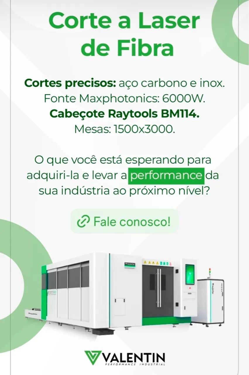 Corte a Laser de Fibra - Precisão e Qualidade