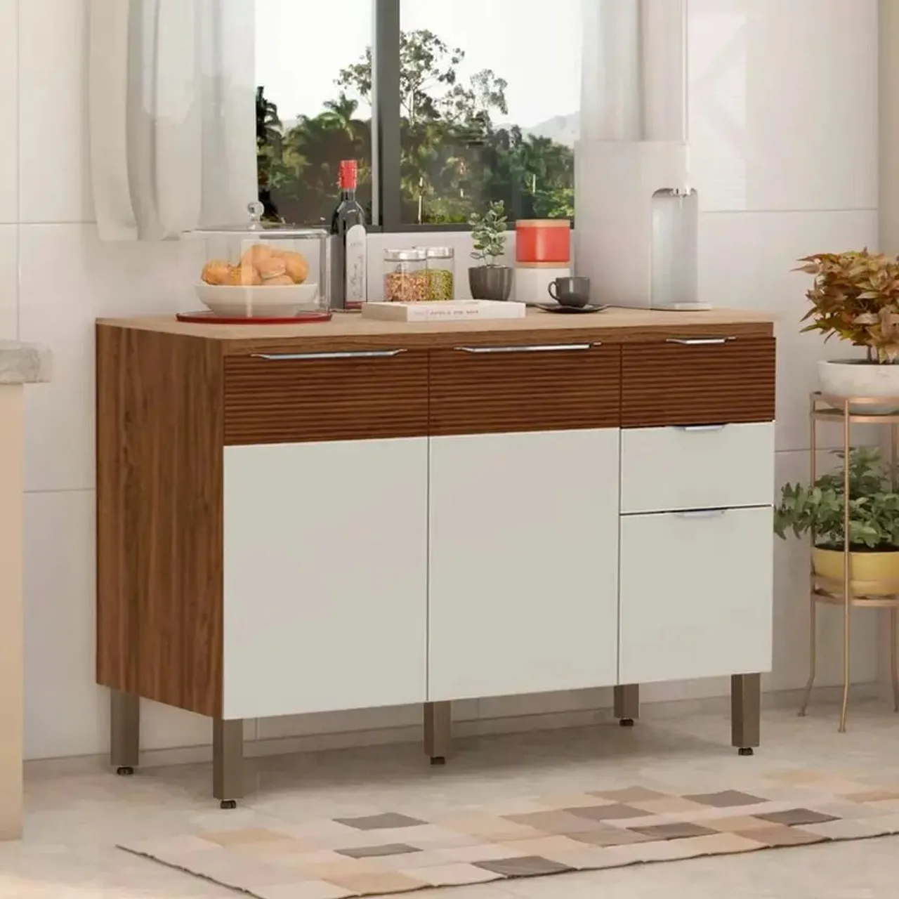 Balcão de Cozinha Moderno com Design Inovador
