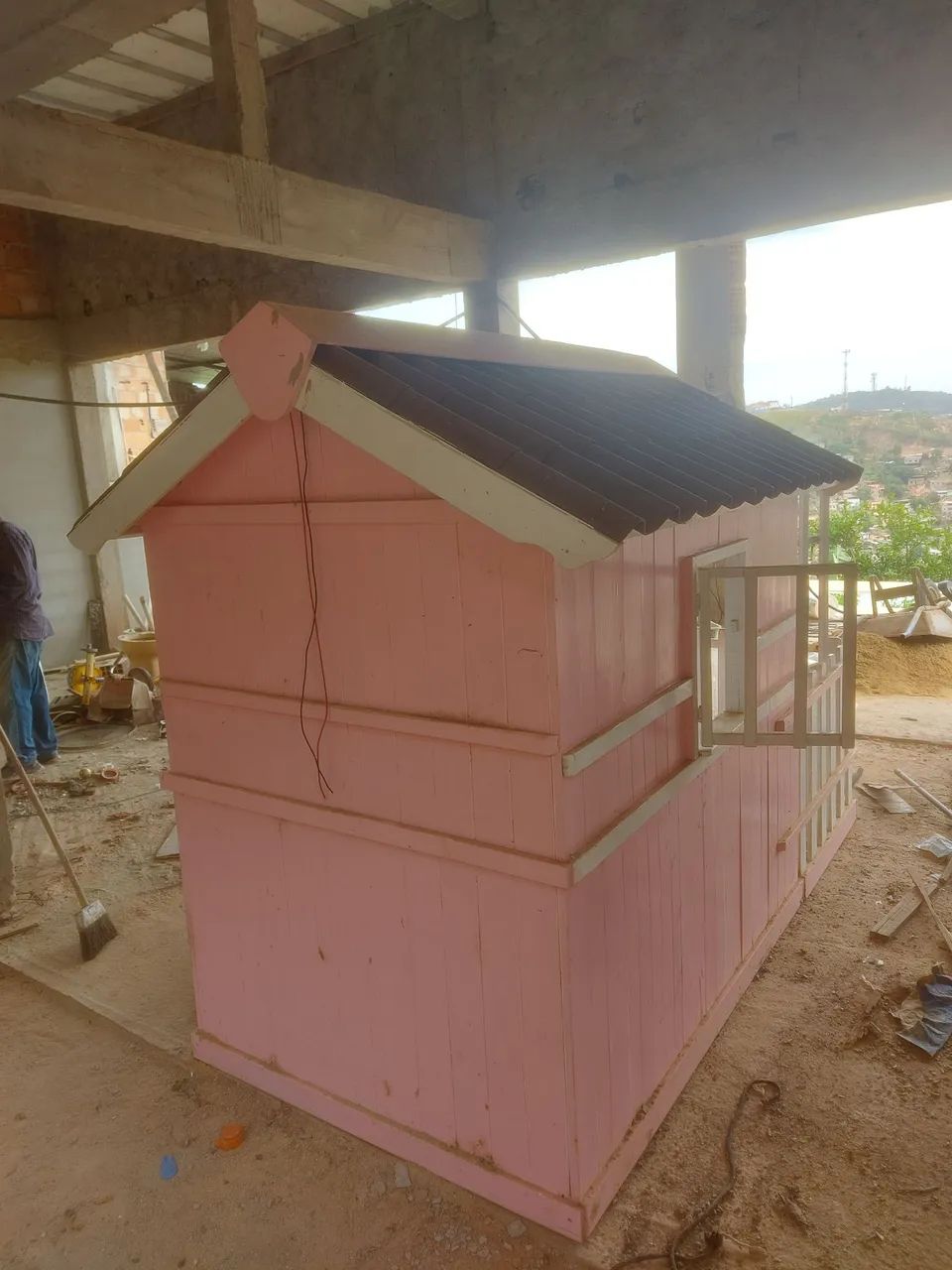 Casinha de madeira infantil  - Foto 2
