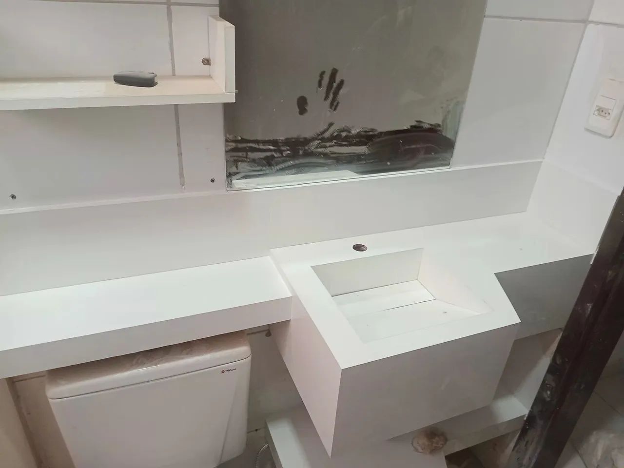 Pia em porcelanato pra banheiro  - Foto 5