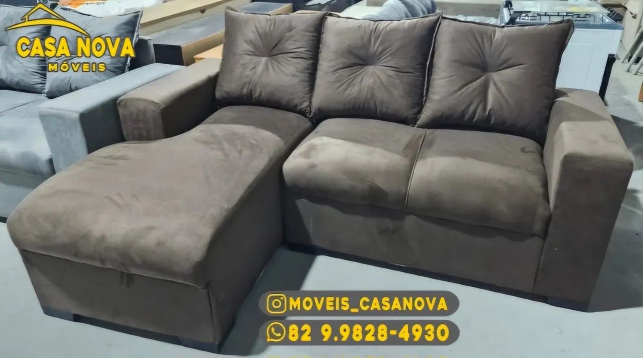 Sofá de Canto Novo - Conforto e Estilo para sua Sala - Foto 2