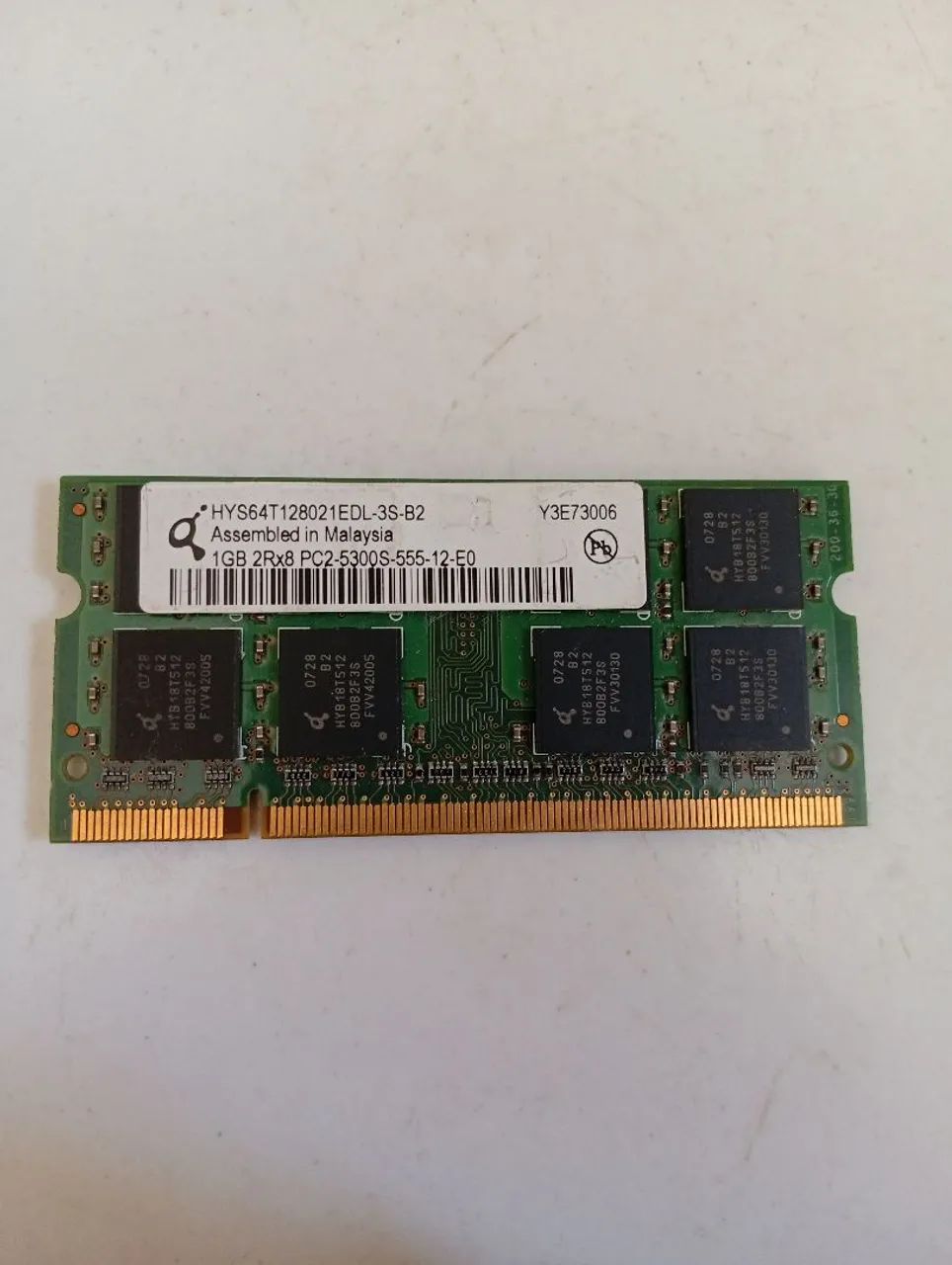 MEMÓRIA ASSEMBLED IN MALAYSIA 1GB 5300S