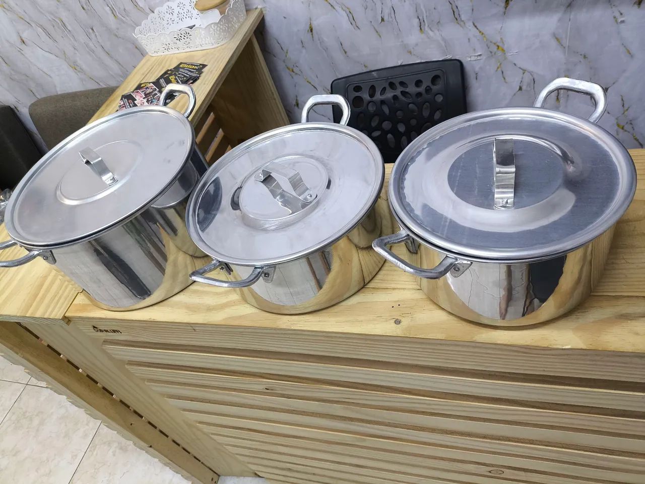 kit 3 peças de caçarola para feijoada - Foto 2