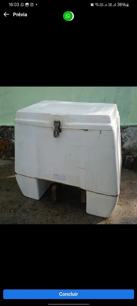 Baú para moto
