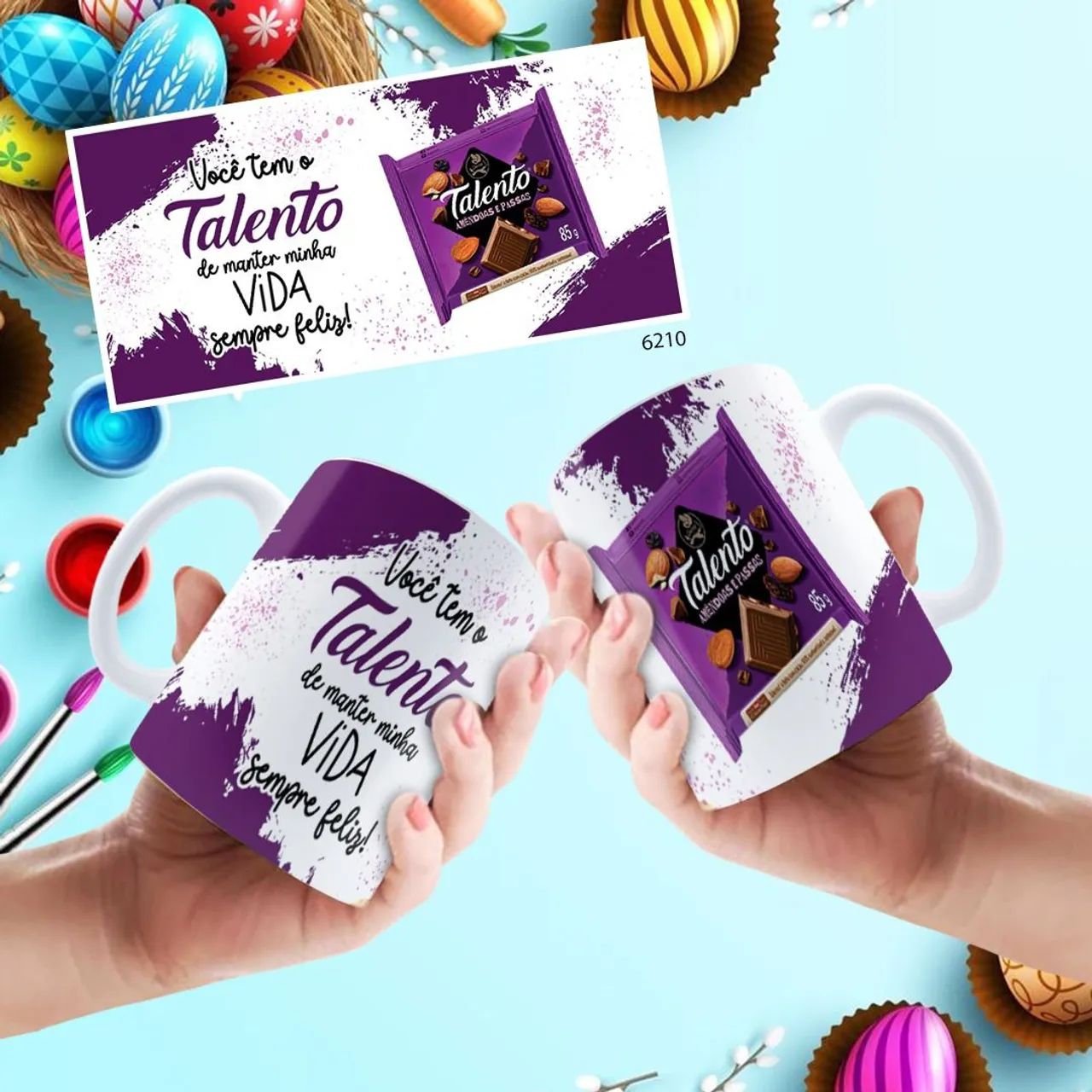 Caneca Talento - Sua Vida Sempre Feliz! - Foto 6