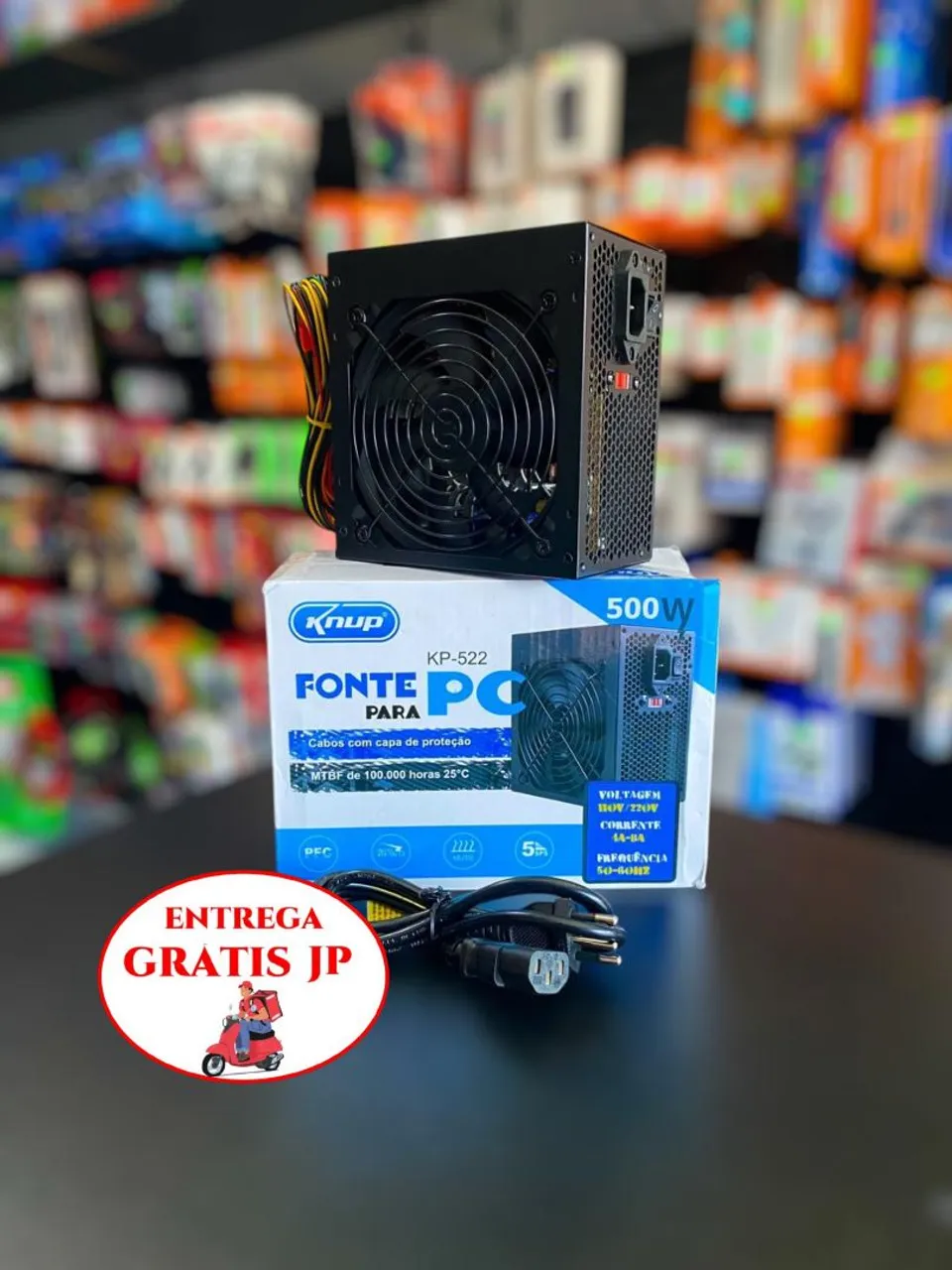 FONTE PARA PC KNUP KP-522 500W
