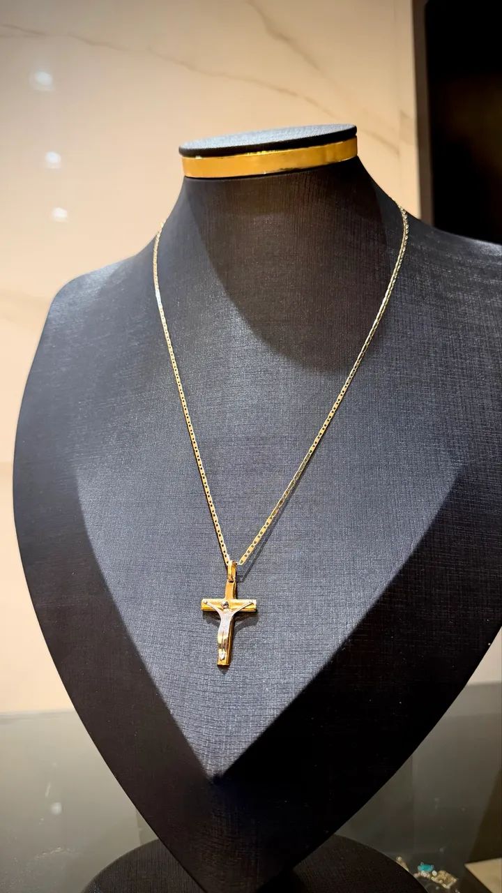 Conjunto italiano em Ouro 18K 750 em Promoção! - Foto 2