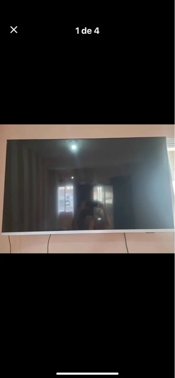 TV Philips de tela plana 50 polegadas4k tela trincada  - Foto 2