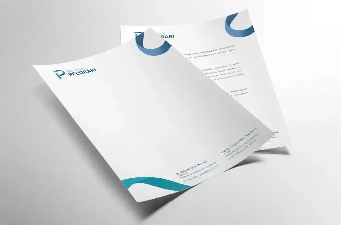 Papel timbrado personalizado para escritório com logomarca - Foto 2