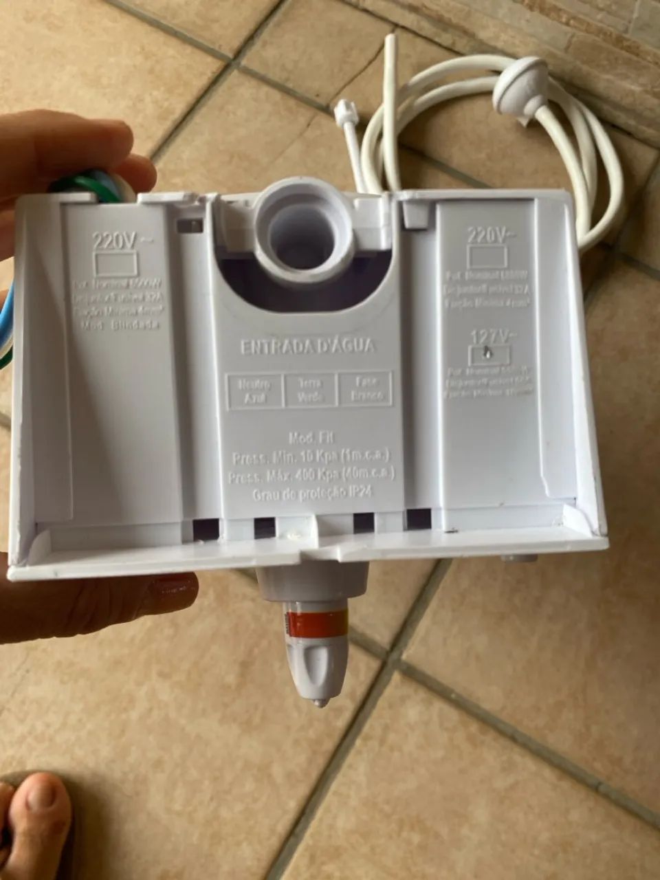  Chuveiro Elétrico - Ducha Hydra Fit Eletrônica 5500W/127V  - Foto 2