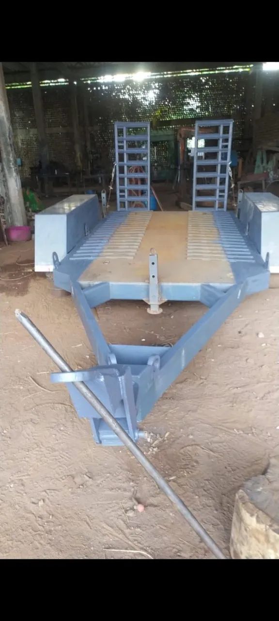 Carretinha reboque - Empilhadeira e mini maquinas - Foto 2