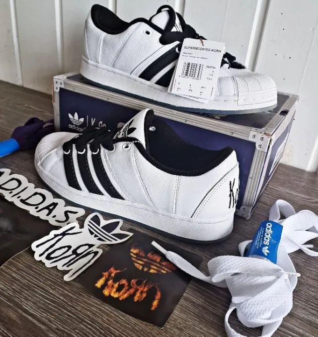 Tenis Adidas Superstar Supermodified Korn Collab tam 41 Raro Nu