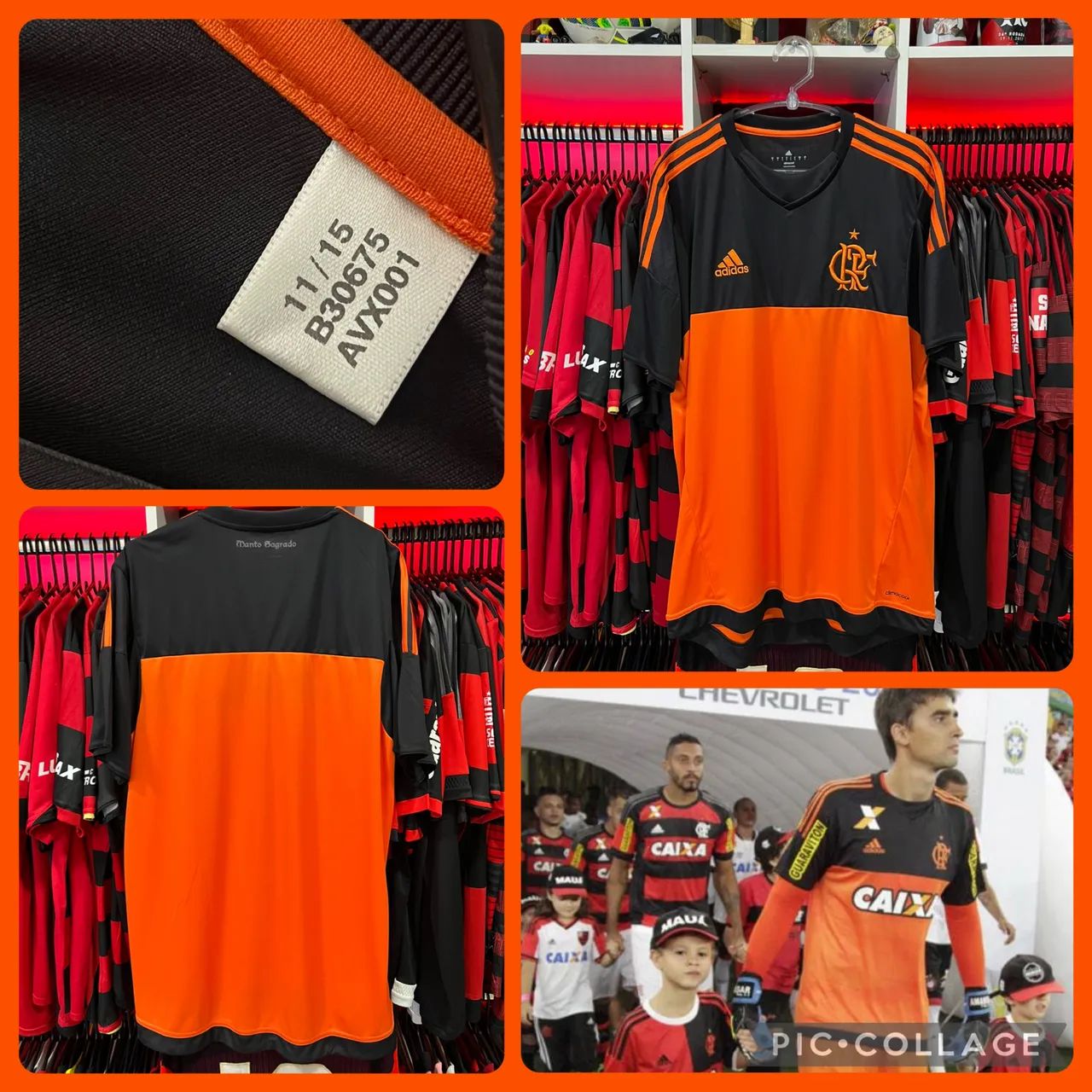 Camisa Flamengo goleiro 2015 Roupas Paraviana, Boa Vista