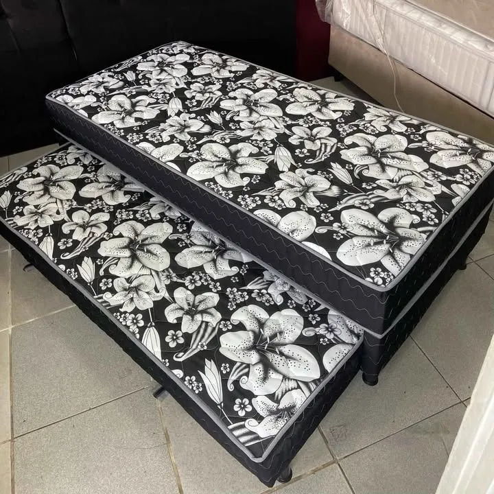 Cama Box Casal com Detalhes Florais