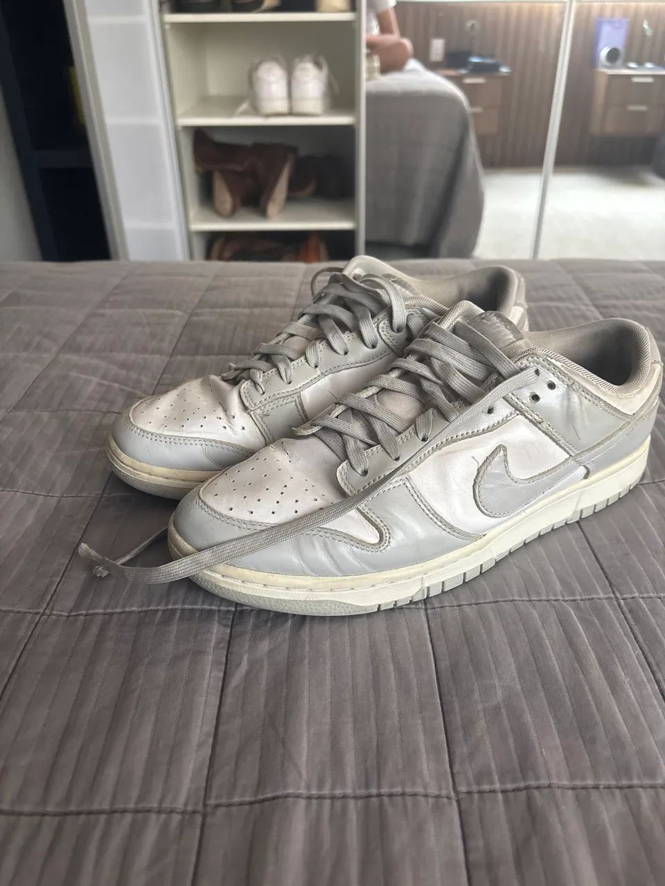 Nike dunk low cinza e branco -43 Calçados Jardim Atlântico